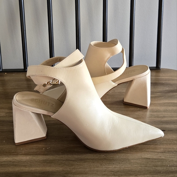 Women's Schutz Kala Pump in Eggshell Size 7.5 - Picture 7 of 11